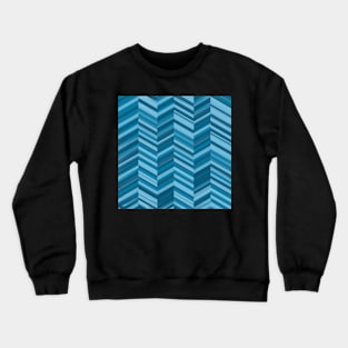 Blue zig zag Crewneck Sweatshirt